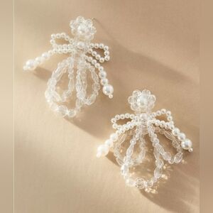 Sister Jane, Comet Pearl Earrings, PEARL- NWOT!